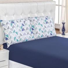 Jogo De Lençol King Em Malha 100% Algodão 3 Peças - ul - Top Chick