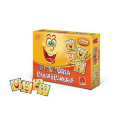 Jogo da Memória Em Madeira Caras E Caretas - Algazarra