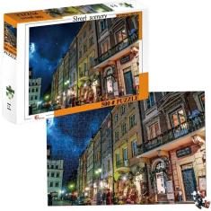 Quebra Cabeças Puzzle 500 Peças Cenarios De Rua Castela