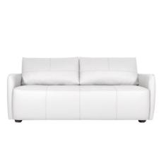 Sofá Decorativo Sala de Estar Lily 3 Lugares 200cm Couro Branco G34 - 