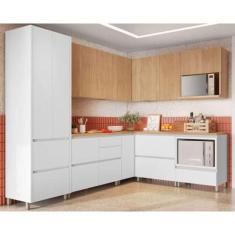 Cozinha Modulada Completa Rainha Gourmet 9 Peças (4Aéreos+4Balcões+1Pa