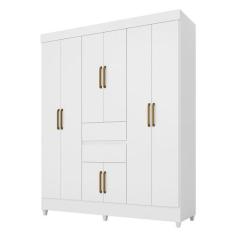 Guarda Roupa Casal 8 Portas Munique Demóbile Branco - DEMOBILE, Branco