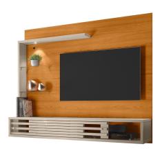 Painel Home Suspenso Frizz Select para TV até 50 - Madetec Cinamomo/Off White