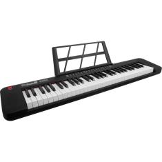 Teclado Musical Portátil 61 Teclas Rhythmic 50 Preto