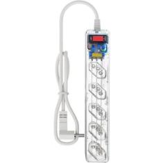 Filtro de Linha Clamper DPS 3P 5 Tomadas Transparente