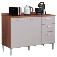 Balcão De Cozinha Lavinia Capuccino Off White - Poquema