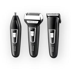 Maquina De Cortar Cabelo Barba e Pelos Sem Fio kemei 6558 Bivolt Recarregável