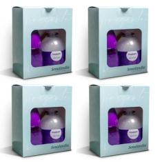 4 Kits Super Presente Sabonete Líquido 250ml + Aromatizador 200ml da M