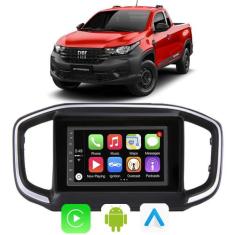 Kit Multimidia Android 7 Pol Strada 2021 a 2024 Carplay + Câmera de Ré