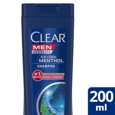 Shampoo Clear Men Anticaspa Ice Cool Menthol 200Ml 
