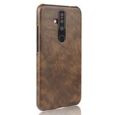 Capa para Nokia X71, capa para celular Rugged Shield 360° Proteja seu telefone capa de couro granulado capa para Nokia X71