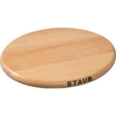 Descanso de Panela Imantado Oval, Madeira, Pequeno, 15x15 cm, STAUB