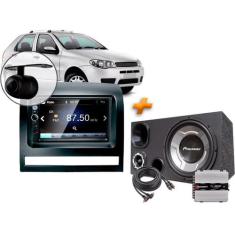 Multimídia Mp5 Fiat Palio + Câmera + Moldura + Caixa Trio + Modulo Tar