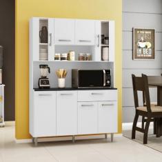 Armário de Cozinha 8 Portas 1 Gaveta Gabi - Poliman Móveis