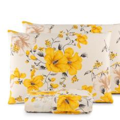 Jogo de Lençol Queen 3 Peças 200 Fios 100% algodão Estampado Mariah - 