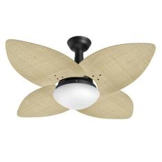 Ventilador de Teto Jet Aspen Venti-delta 4Pás Rattan Natural + Control