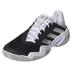 adidas Tênis feminino Barricade 13, Preto/branco/cinza, 5