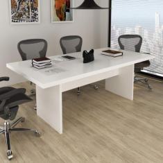 Mesa de Reunião para Ecritório 200cm ME4119 Tecnomóbili, Branco