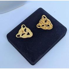 Par de Brincos Feminino Adulto e Infantil Folheado Ouro Brinco Antialé