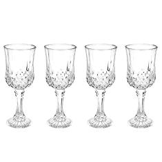 Jogo de 4 Taças Diamante Vidro 247ml