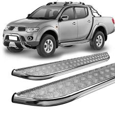 Estribo Chapa L200 Triton 2007 A 2017 Dupla CROMADO