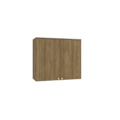 Armário Aéreo 80cm 2 Portas Madeira Kappesberg Nogueira