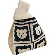 DOFOTAWN Bolsa de pulso feminina bolsa de pulso bolsa de mão bolsa de mão bolsa de mão bolsa portátil bolsa de presente linda estampa, Preto, 8*4.3*13.8inch