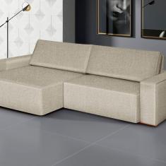 Sofá Siena - Retrátil / Reclinável 220 Cm- Linho Marfim