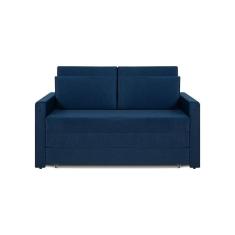 Sofá Cama Castor Casal Salerno Max Suede Azul