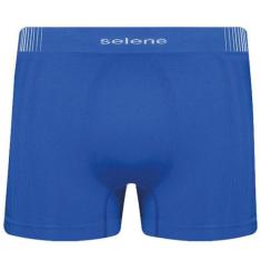 Cueca Boxer Microfibra Sem Costura Selene Preta - 11070