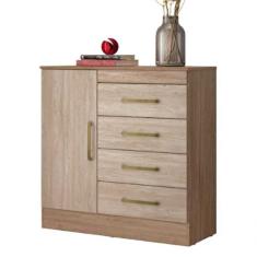 Cômoda 4 Gavetas Montevidéu Nogal Vanilla Touch 4290