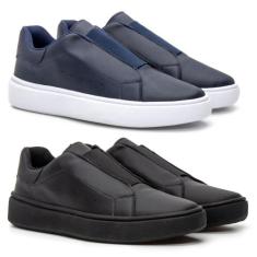 2 Tenis Casual Masculino Sneaker Ouversize com Ajuste em elastico prem