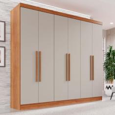 Guarda-roupa Casal 6 Portas 2 Gavetas França - Espresso Móveis