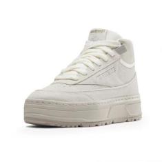 Tênis Reebok Club C Geo Mid Bege-Feminino