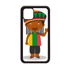 Capa preta Wild Jamaica Cartoon para iPhone 11 Pro Max para Apple Mobile Case Shell
