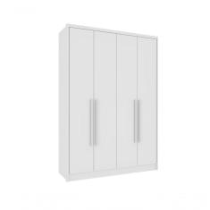 Guarda Roupa Dinamarca 4 Portas Tcil Neve
