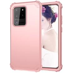 Projetado para Galaxy S20 Ultra 6,9 "Caso, três em um TPU+PC Caso de proteção Silicone Ultra Slim Slim Chefe de Proteção à prova de choque, Proteção de gota de nível militar, capa de telefone protetor