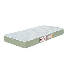 Colchão Solteiro Sleep Max Espuma D33 100x200x25cm Branco/Verde - Castor