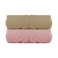 Kit 2 Lençóis Malha Solteiro com Elastico Vivaldi - Fio 30/1 Penteado - 100% Algodao (Kit 9)