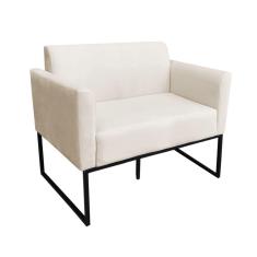 Namoradeira Marisa Suede Preto Bege