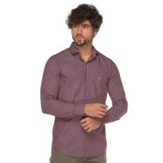 Camisa Social Manga Longa Algodão Nobre Estampada Moderna - Teodoro Ca