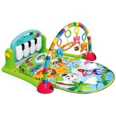 Tapete De Atividades Infantil Musical Toca Piano Happy Verde - Toy Kin