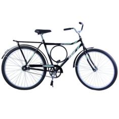 Bicicleta Aro 26 Masculina Barra Circular Freio no Pé Potenza Preta - 