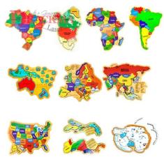 Kit Quebra-cabeça Mapas - Drackma