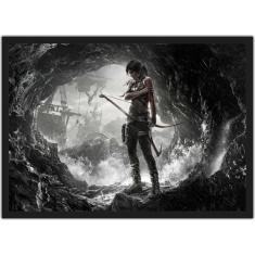 Quadro Decorativo Tomb Raider Lara Croft Games Jogos Geek Decorações C