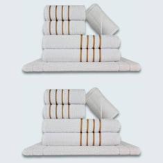 Jogo De Toalhas 12 P?s Cole??o Montreal 100% Algod?o Branco