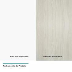 Armário Perola 120 cm 2 Portas com Nicho Luciane - Luciane Móveis, Bra