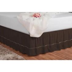 Saia Para Cama Box Solteiro Ponto Palito Ajustavel - IÉ ENXOVAIS, Lilá