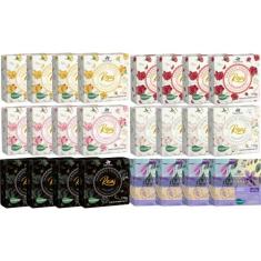 24 Sabonetes Vegetal Aroma das Rosas e Lavanda 170G Davene