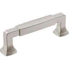 Amerock Puxador de armário BP36887G10, 3-3/4" centro a centro, níquel acetinado